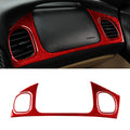 3 in 1 Carbon Fiber Car Front Passenger Seat Air Outlet Sticker Kits for Chevrolet Corvette C5 1998-2004, Left Drive, 3 in 1 Passenger Seat Air Outlet Sticker
