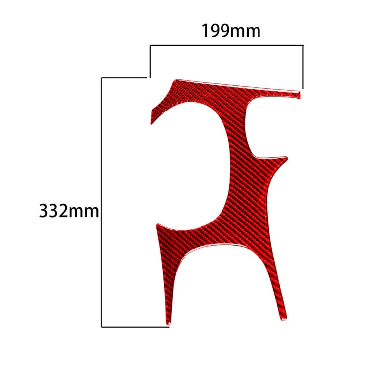 Carbon Fiber Car Gear Panel Sticker for Chevrolet Corvette C5 1998-2004, Left Drive, Gear Panel Sticker