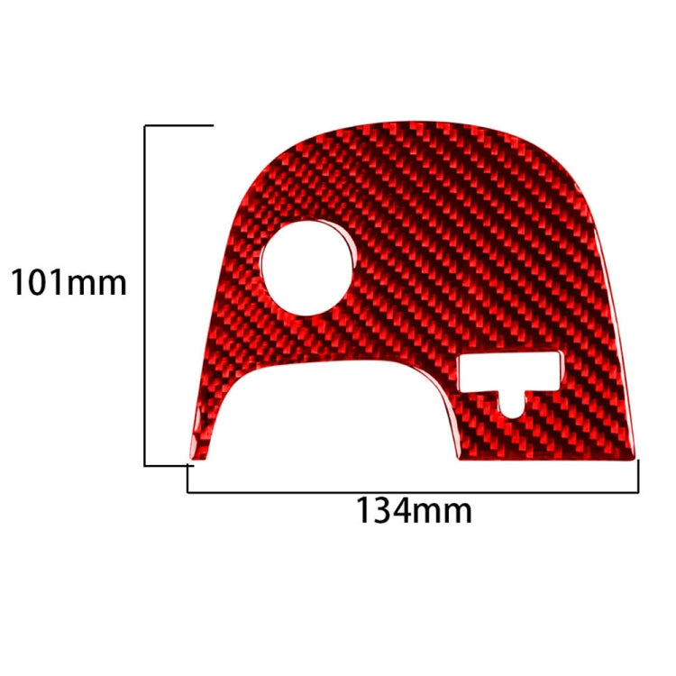 Carbon Fiber Car Lower Console Sticker for Chevrolet Corvette C5 2000-2004, Left Drive, Lower Console Sticker B