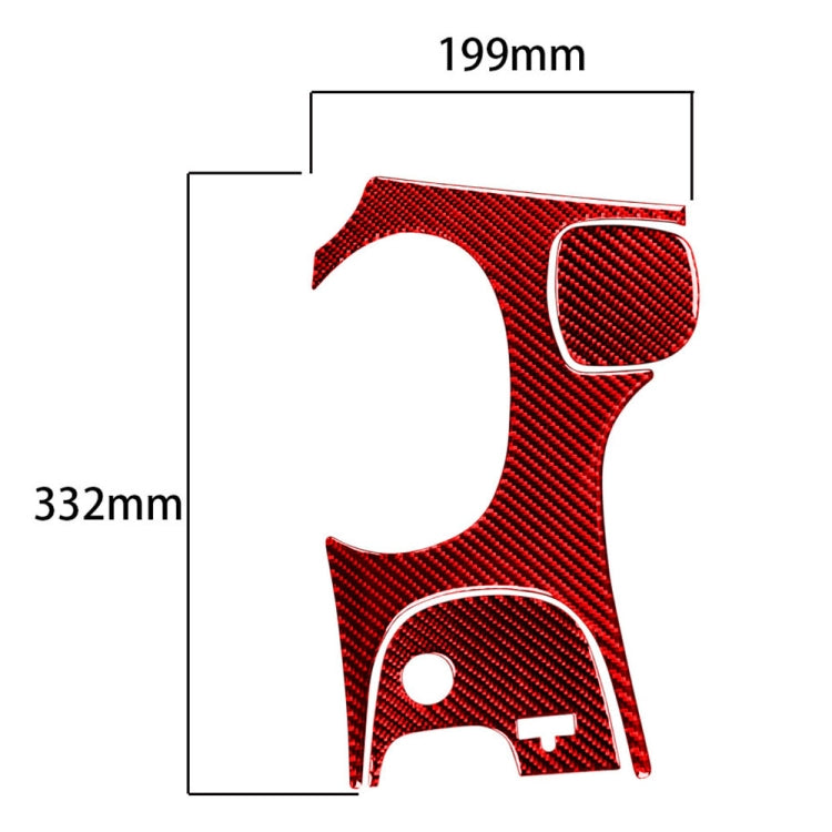 3 in 1 Carbon Fiber Car Gear Panel Sticker Kits C for Chevrolet Corvette C5 1998-2004, Left Drive, Gear Panel Sticker Kits C