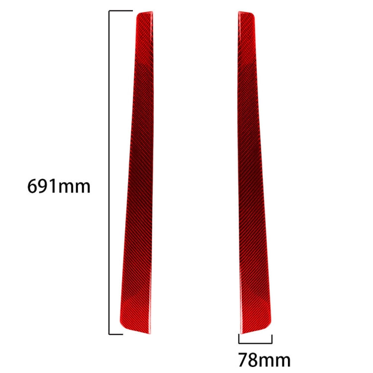 2 in 1 Car Carbon Fiber Threshold Sticker for Chevrolet Corvette C5 1998-2004, Left Drive, Threshold Sticker