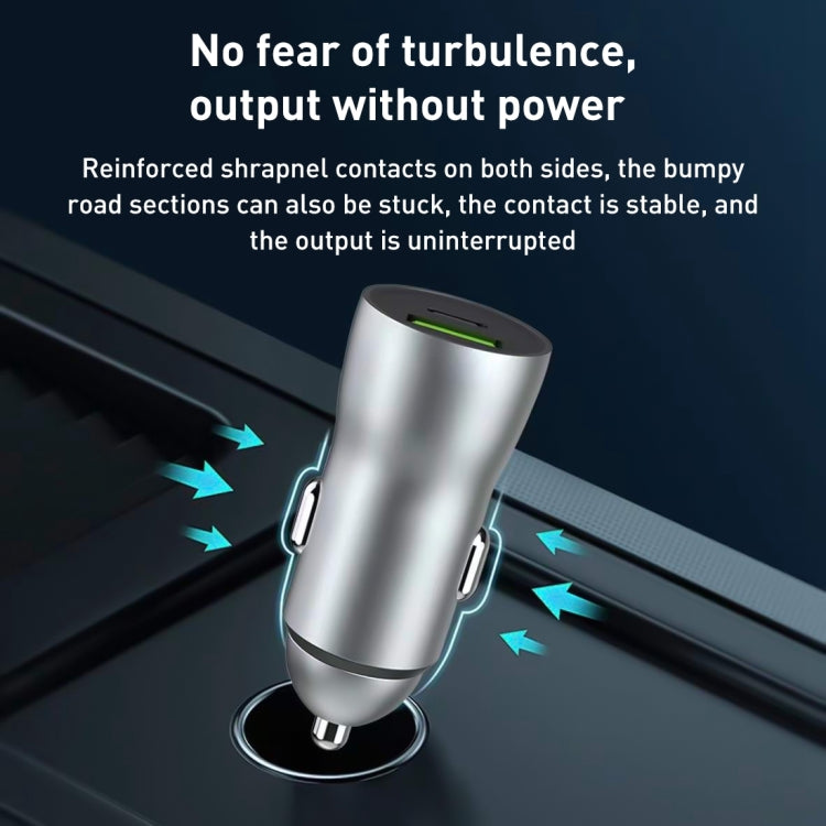 20W PD+22.5W USB Ports Car Charger, Compatible with Android and IOS, 20W PD+22.5W