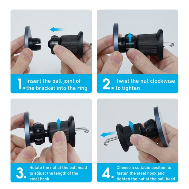 MOMAX MoVe Universal Transparent Magnetic Air Outlet Car Holder, CM22E, CM22L