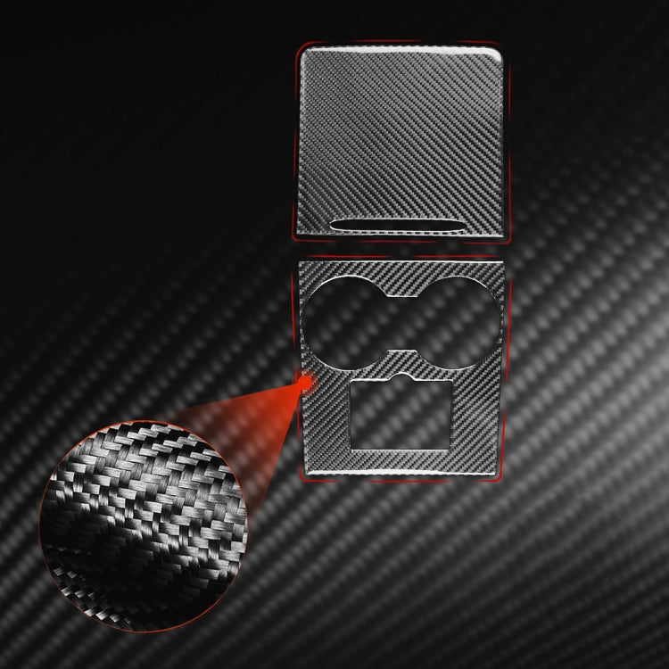 For Tesla Model 3 2017-2022 / Model Y 2000- Car Carbon Fiber Central Control Decorative Sticker, Central Control (Black), Central Control (Red)