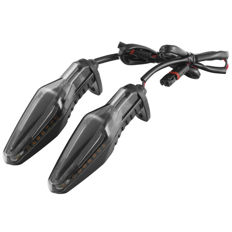 2pcs KC062 For BMW R1200 Motorcycle 18LEDs Turn Signal Light, KC062 (Transparent Black)