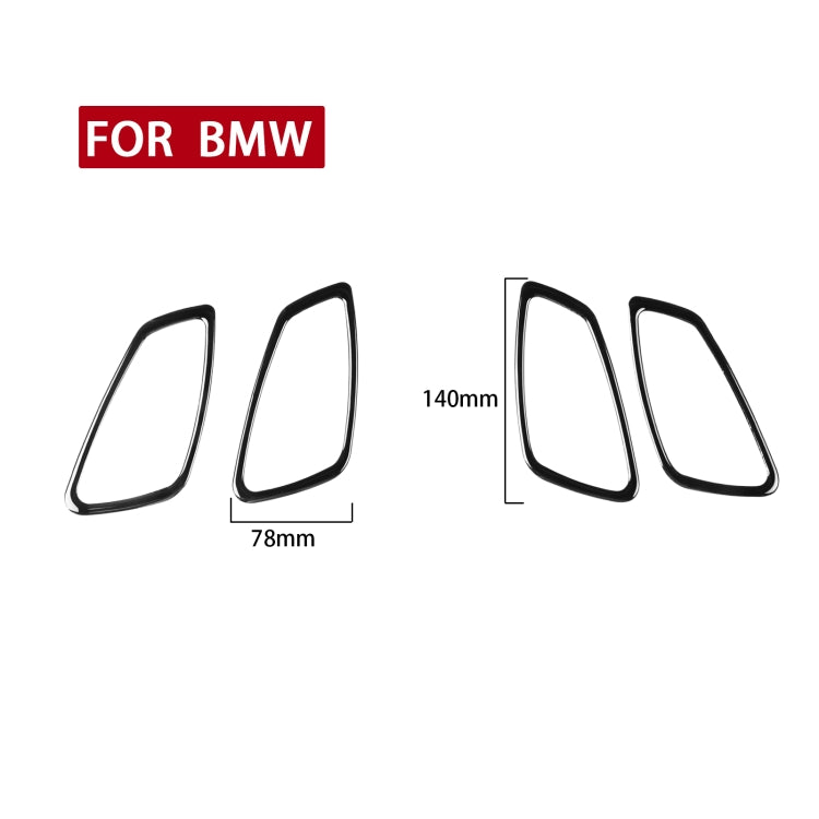 For BMW 3 Series E90 2005-2012 4pcs Car Door Handle Decorative Sticker, Left and Right Drive Universal, Car Door Handle