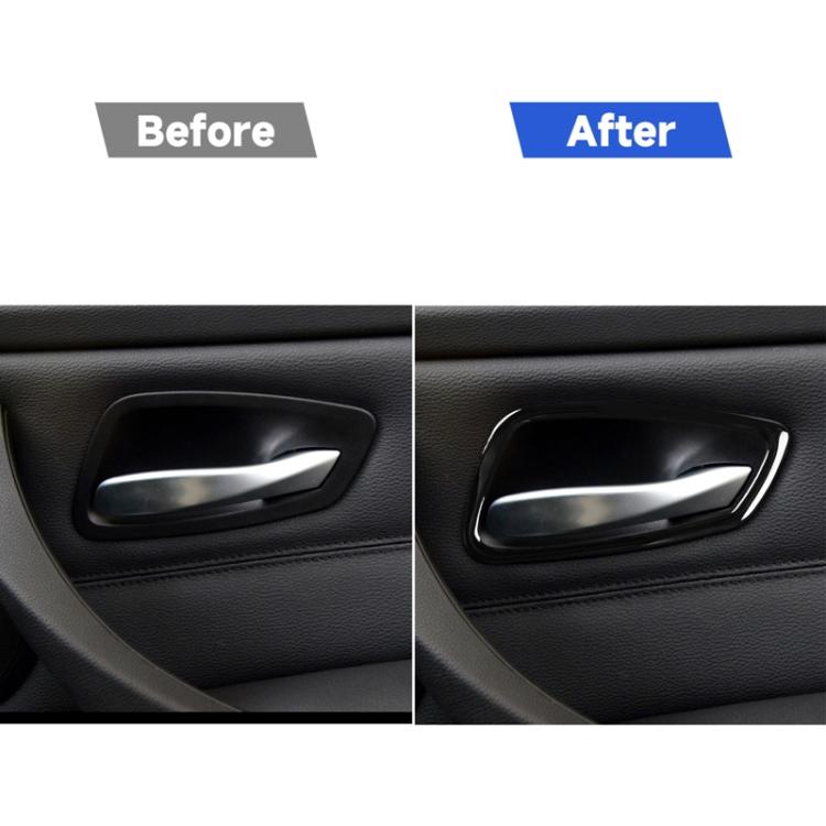 For BMW 3 Series E90 2005-2012 4pcs Car Door Handle Decorative Sticker, Left and Right Drive Universal, Car Door Handle