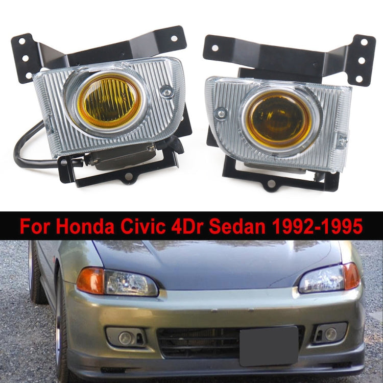 For Honda Civic 4-door 1992-1995 Car Front Fog Lamp with Switch Button, For Honda Civic 4-door 1992-1995