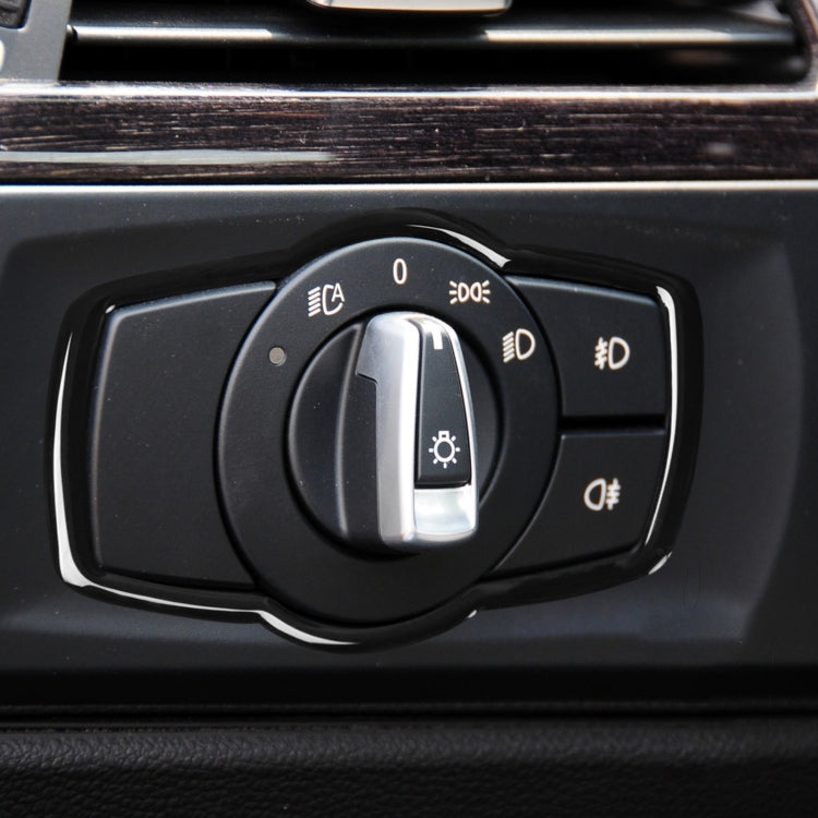 For BMW 3 Series E90 2005-2012 Car Headlight Switch Decorative Sticker Fine Style, Left and Right Drive Universal, Car Headlight Switch Fine Style