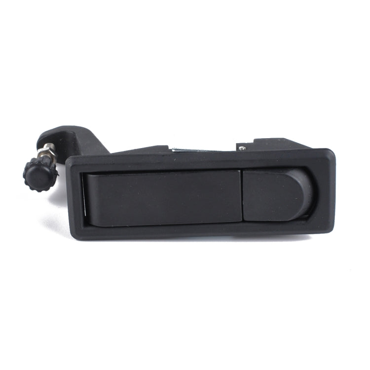 Black Zinc Alloy Adjustable Lever Hand Operated Compression Latch with Raised Trigger for RV / Trailer, Non-Locking, Black