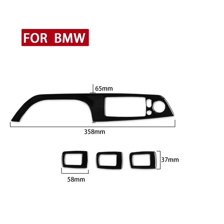 For BMW 3 Series E90/320i/325i 2005-2012 Car Right Drive Window Lifting Panel with Folding Key Decorative Sticker, Diameter: 35.8cm, Car Right Drive Window Lifting Panel, Diameter: 35.8cm