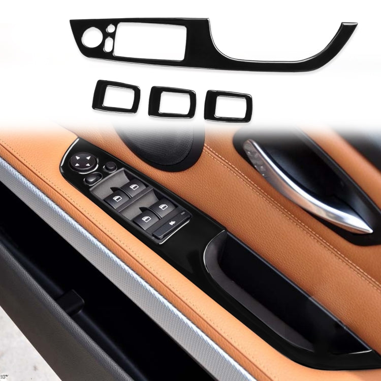 For BMW 3 Series E90/320i/325i 2005-2012 Car Right Drive Window Lifting Panel with Folding Key Decorative Sticker, Diameter: 37.8cm, Car Right Drive Window Lifting Panel, Diameter: 37.8cm