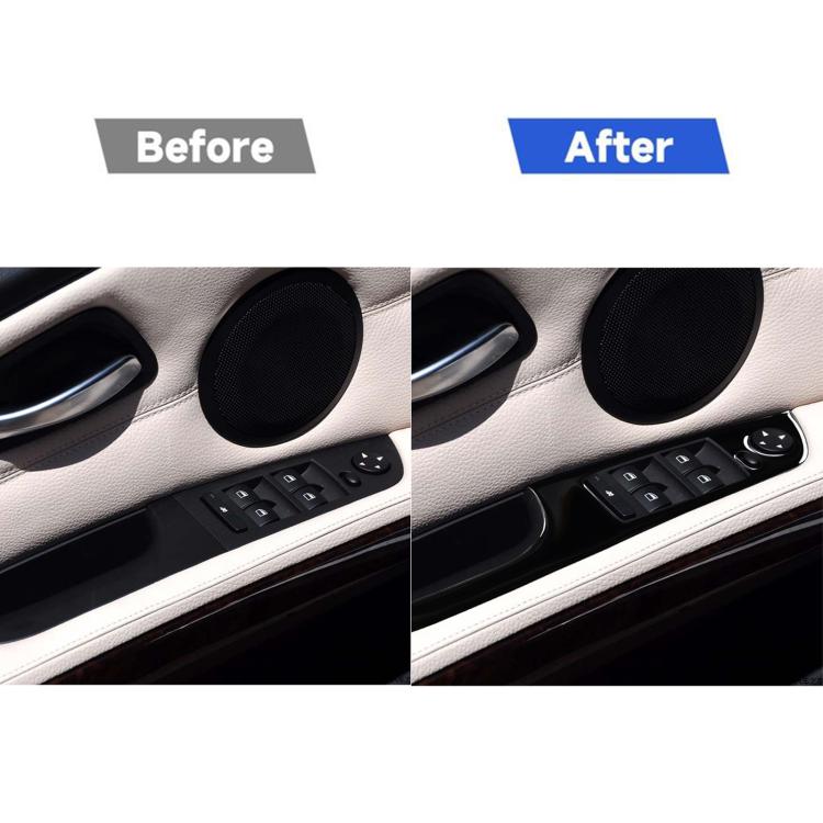For BMW 3 Series E90/320i/325i 2005-2012 Car Left Drive Window Lifting Panel without Folding Key Decorative Sticker, Diameter: 35.8cm, Car Left Drive Window Lifting Panel without Folding Key, Diameter: 35.8cm