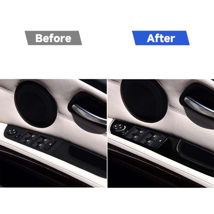 For BMW 3 Series E90/320i/325i 2005-2012 Car Right Drive Window Lifting Panel without Folding Key Decorative Sticker, Diameter: 35.8cm, Car Right Drive Window Lifting Panel without Folding Key, Diameter: 35.8cm
