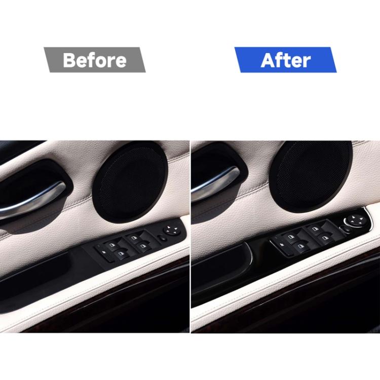 For BMW 3 Series E90/320i/325i 2005-2012 Car Left Drive Window Lifting Panel without Folding Key Decorative Sticker, Diameter: 37.8cm, Car Left Drive Window Lifting Panel without Folding Key, Diameter: 37.8cm