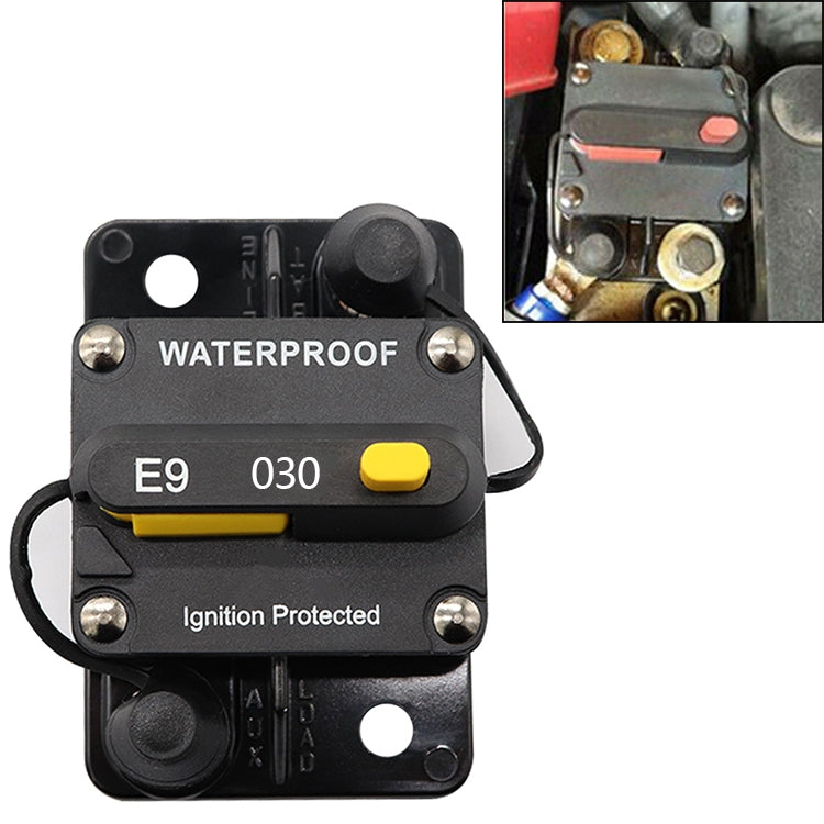 Off-road Vehicle / Automatic 30A Manual Circuit Breaker Overcurrent Protector, 30A