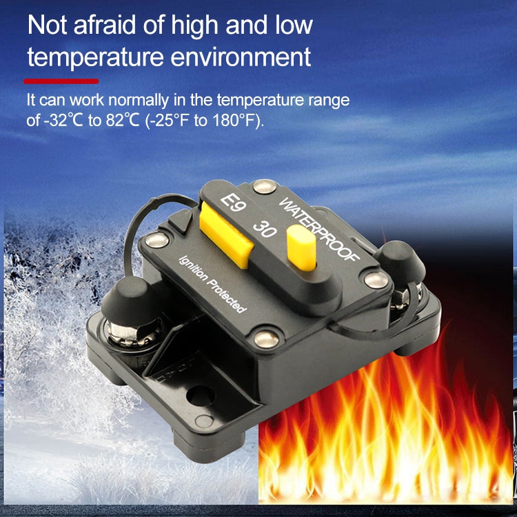 Off-road Vehicle / Automatic 40A Manual Circuit Breaker Overcurrent Protector, 40A