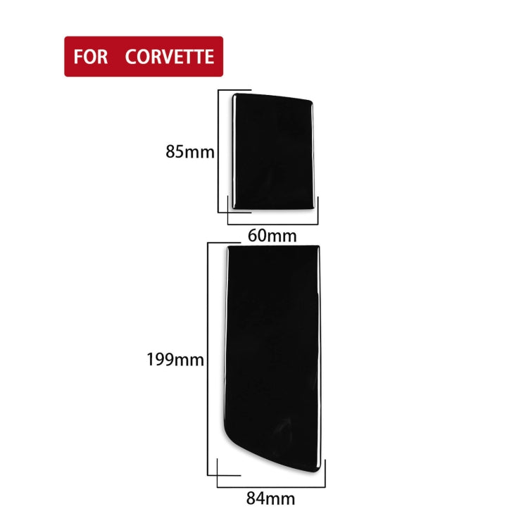 For Chevrolet Corvette C7 2014-2019 Car Water Cup Holder Cover Decorative Sticker, Left Drive, Water Cup Holder Cover