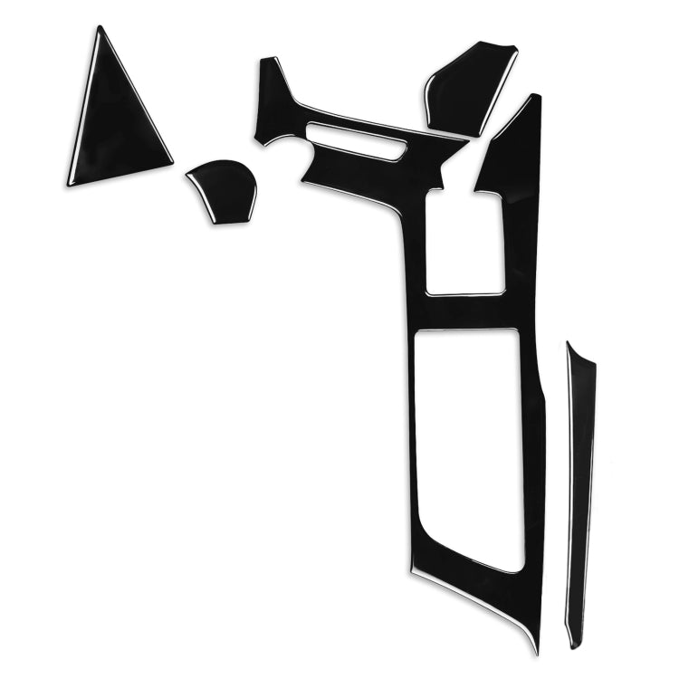 For Chevrolet Corvette C7 2014-2019 5 in 1 Car Water Cup Frame Panel Decorative Sticker, Left Drive, Water Cup Frame Panel