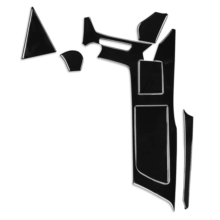 For Chevrolet Corvette C7 2014-2019 5 in 1 Car Water Cup Panel Decorative Sticker, Left Drive, Water Cup Panel