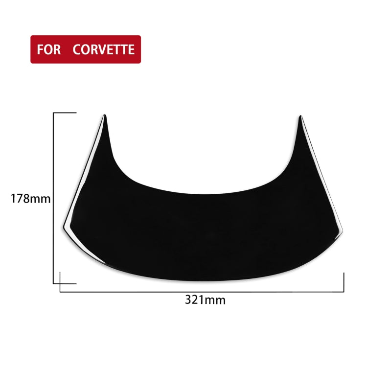 For Chevrolet Corvette C7 2014-2019 Car Rear Center Decorative Sticker, Left Drive, Rear Center