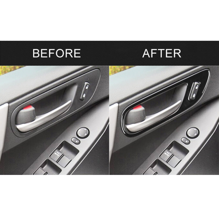 For Mazda 3 Axela 2010-2013 4 in 1 Car Door Handle Decorative Sticker, Left and Right Drive Universal, Door Handle