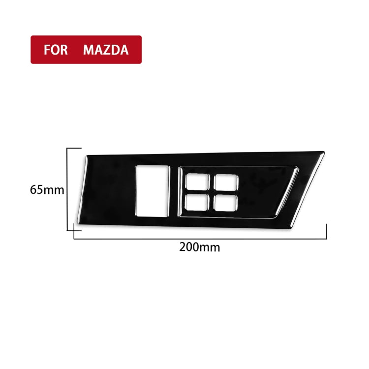 For Mazda 3 Axela 2010-2013 Car Headlight Switch Panel Set Decorative Sticker, Right Drive, Headlight Switch Panel Set, Right Drive