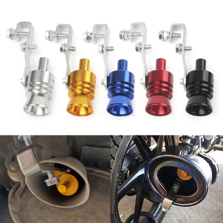 Universal Aluminum Turbo Sound Exhaust Muffler Pipe Whistle Car / Motorcycle Simulator Whistler, Size: L, Outside Diameter: 30mm, Size: L (Silver), Size: L (Black), Size: L (Gold), Size: L (Blue), Size: L (Red)