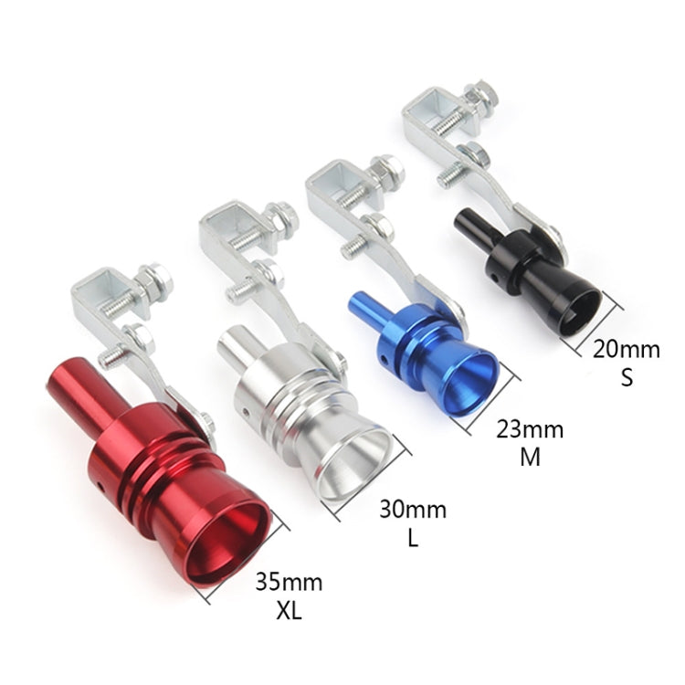 Universal Aluminum Turbo Sound Exhaust Muffler Pipe Whistle Car / Motorcycle Simulator Whistler, Size: XL, Outside Diameter: 35mm, Size: XL (Silver), Size: XL (Black), Size: XL (Gold), Size: XL (Blue), Size: XL (Red)