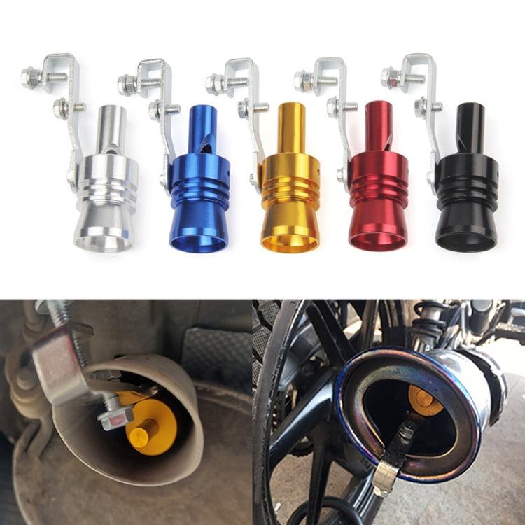 Universal Aluminum Turbo Sound Exhaust Muffler Pipe Whistle Car / Motorcycle Simulator Whistler, Size: XL, Outside Diameter: 35mm, Size: XL (Silver), Size: XL (Black), Size: XL (Gold), Size: XL (Blue), Size: XL (Red)