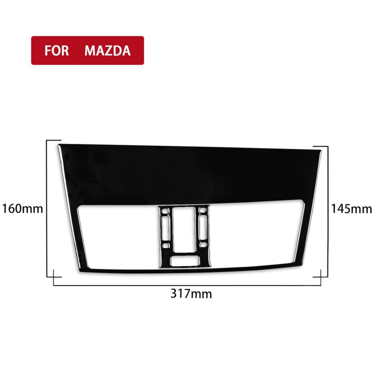 For Mazda 3 Axela 2010-2013 2 in 1 Car Central Vent Set A Decorative Sticker, Left Drive, Central Vent Set A, Left Drive