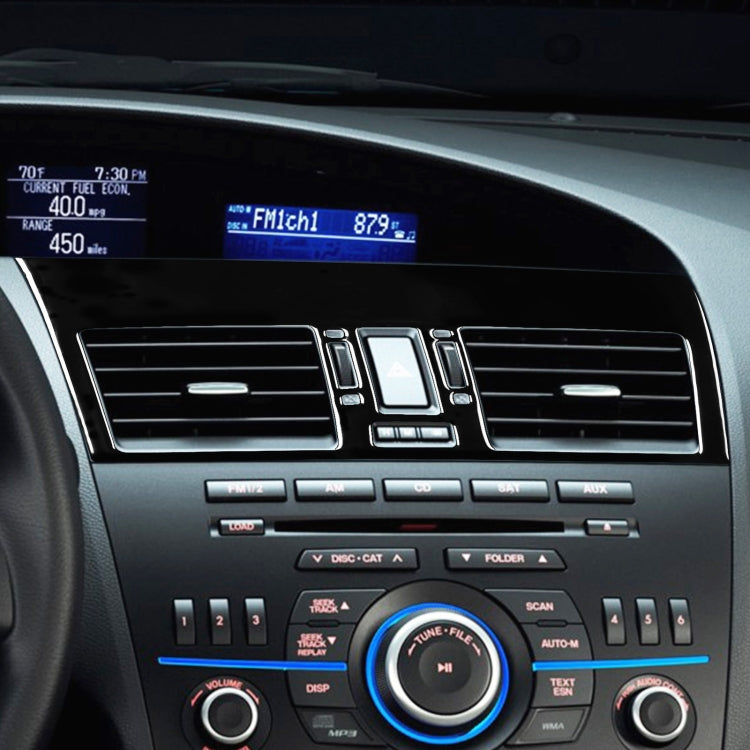 For Mazda 3 Axela 2010-2013 2 in 1 Car Central Vent Set A Decorative Sticker, Left Drive, Central Vent Set A, Left Drive