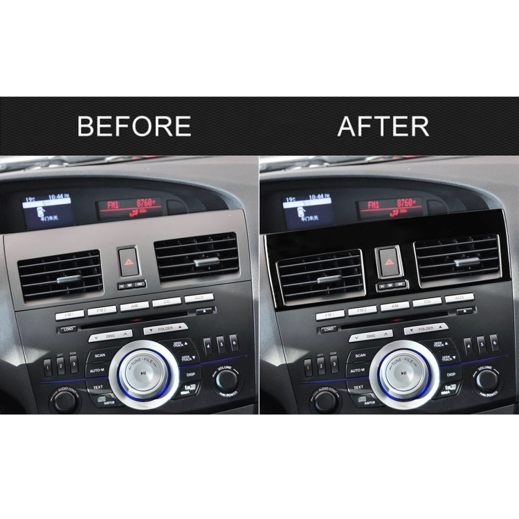 For Mazda 3 Axela 2010-2013 2 in 1 Car Central Vent Set B Decorative Sticker, Left Drive, Central Vent Set B, Left Drive