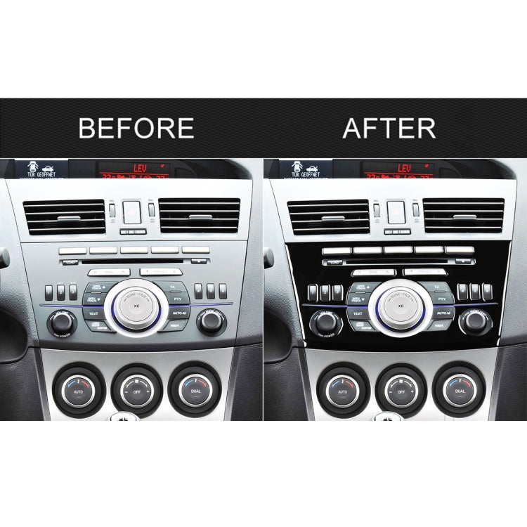 For Mazda 3 Axela 2010-2013 Car Radio Panel Decorative Sticker, Left and Right Drive Universal, Radio Panel