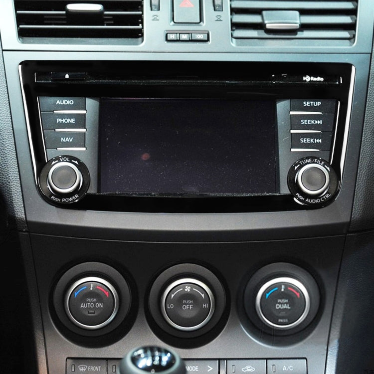 For Mazda 3 Axela 2010-2013 Car Navigation Insdie Frame Decorative Sticker, Left and Right Drive Universal, Navigation Insdie Frame