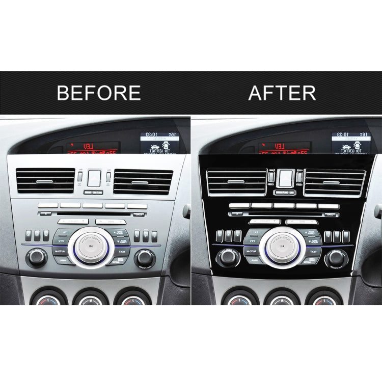 For Mazda 3 Axela 2010-2013 4 in 1 Car Central Control Radio Set A Decorative Sticker, Right Drive, Central Control Radio Set A, Right Drive