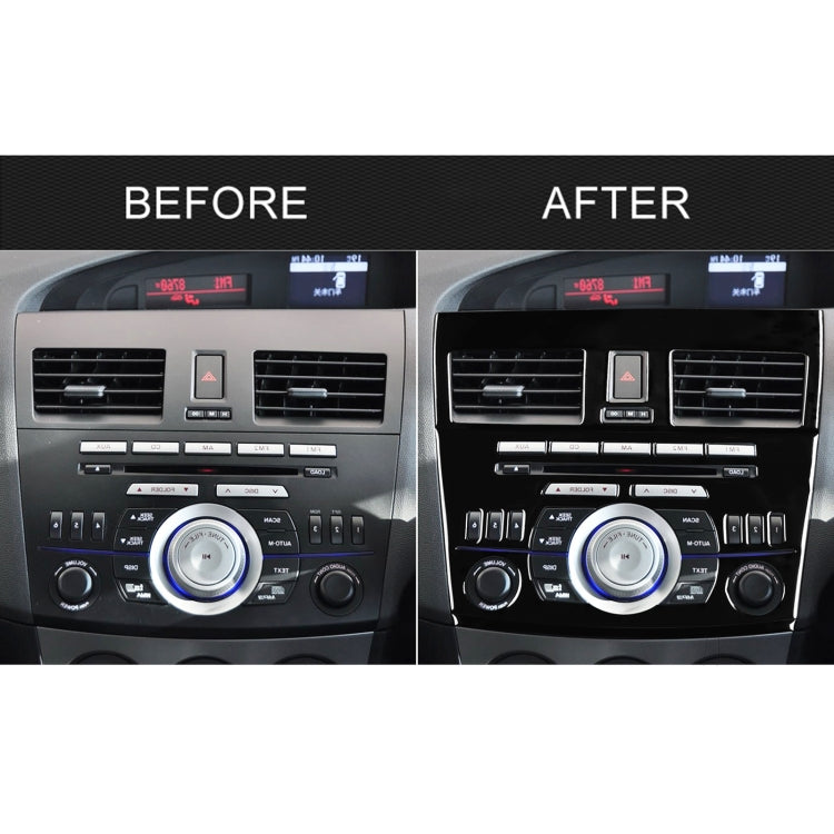 For Mazda 3 Axela 2010-2013 4 in 1 Car Central Control Radio Set B Decorative Sticker, Right Drive, Central Control Radio Set B, Right Drive
