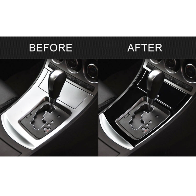 For Mazda 3 Axela 2010-2013 2 in 1 Car Gear Frame Set A Decorative Sticker, Right Drive, Gear Frame Set A, Right Drive