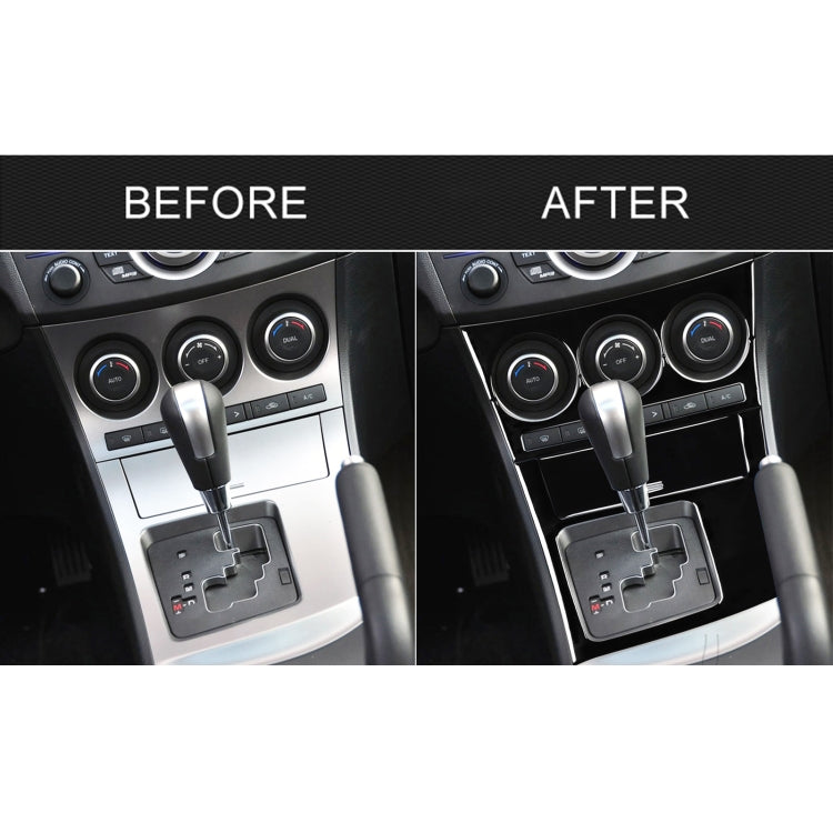 For Mazda 3 Axela 2010-2013 4 in 1 Car AC Gear Frame Set A Decorative Sticker, Left Drive, AC Gear Frame Set A, Left Drive