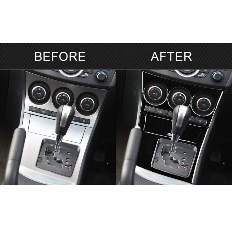 For Mazda 3 Axela 2010-2013 4 in 1 Car AC Gear Frame Set A Decorative Sticker, Right Drive, AC Gear Frame Set A, Right Drive