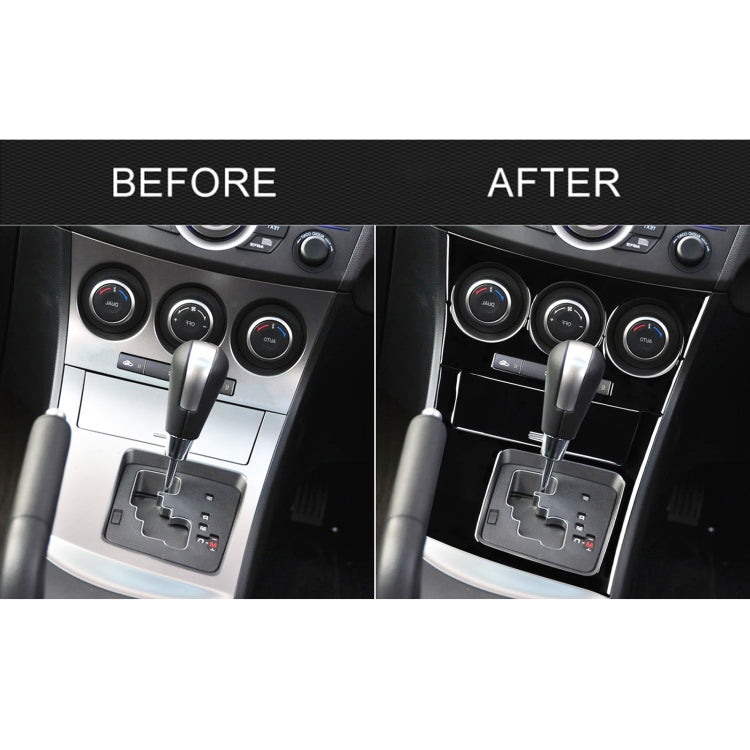 For Mazda 3 Axela 2010-2013 4 in 1 Car AC Gear Frame Set B Decorative Sticker, Right Drive, AC Gear Frame Set B, Right Drive