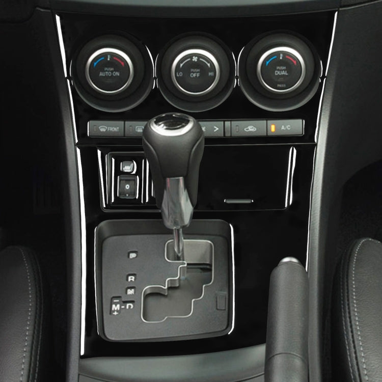 For Mazda 3 Axela 2010-2013 7 in 1 Car AC Gear Frame Set C Decorative Sticker, Left Drive, AC Gear Frame Set C, Left Drive