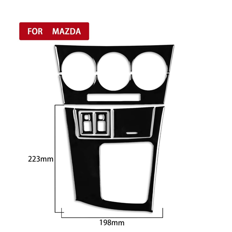 For Mazda 3 Axela 2010-2013 7 in 1 Car AC Gear Frame Set D Decorative Sticker, Right Drive, AC Gear Frame Set D, Right Drive