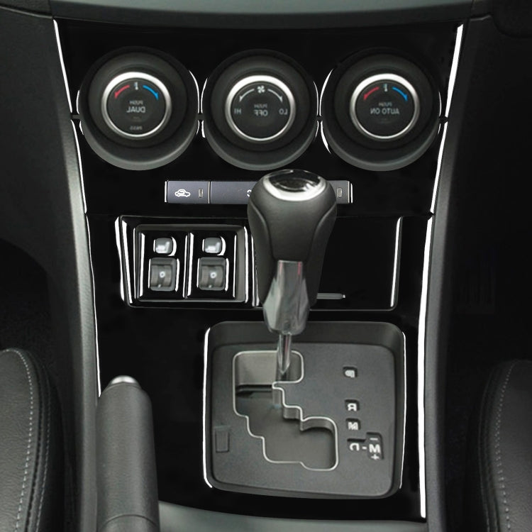For Mazda 3 Axela 2010-2013 7 in 1 Car AC Gear Frame Set D Decorative Sticker, Right Drive, AC Gear Frame Set D, Right Drive