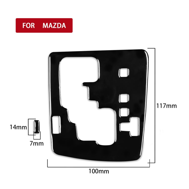 For Mazda 3 Axela 2010-2013 2 in 1 Car Gear Panel Decorative Sticker, Right Drive, Gear Panel, Right Drive