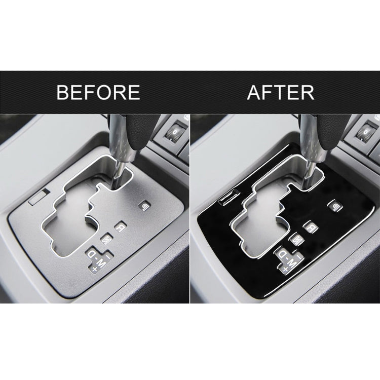 For Mazda 3 Axela 2010-2013 2 in 1 Car Gear Panel Decorative Sticker, Right Drive, Gear Panel, Right Drive