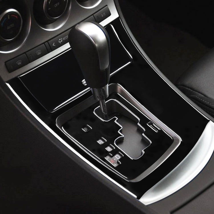 For Mazda 3 Axela 2010-2013 4 in 1 Car Gear Panel Set A Decorative Sticker, Left Drive, Gear Panel Set A, Left Drive