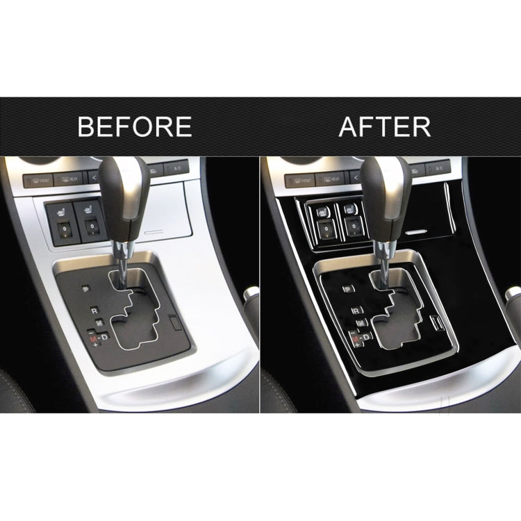 For Mazda 3 Axela 2010-2013 7 in 1 Car Gear Panel Set B Decorative Sticker, Left Drive, Gear Panel Set B, Left Drive