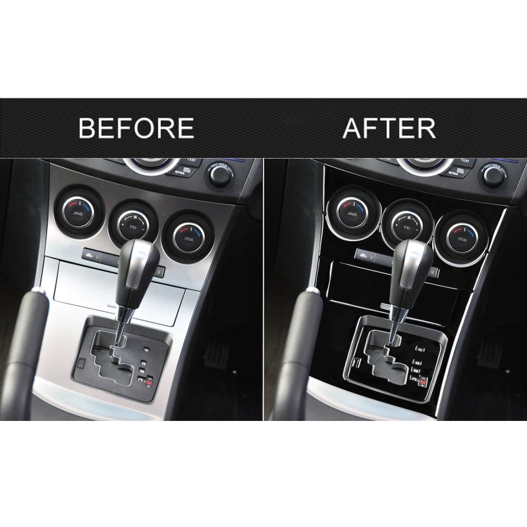For Mazda 3 Axela 2010-2013 6 in 1 Car AC Gear Panel Set B Decorative Sticker, Right Drive, AC Gear Panel Set B, Right Drive