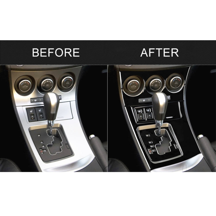 For Mazda 3 Axela 2010-2013 9 in 1 Car AC Gear Panel Set D Decorative Sticker, Left Drive, AC Gear Panel Set D, Left Drive